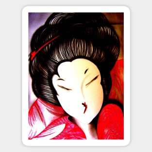 red asia ,by Jacqueline Mcculloch for House of Harlequin Sticker